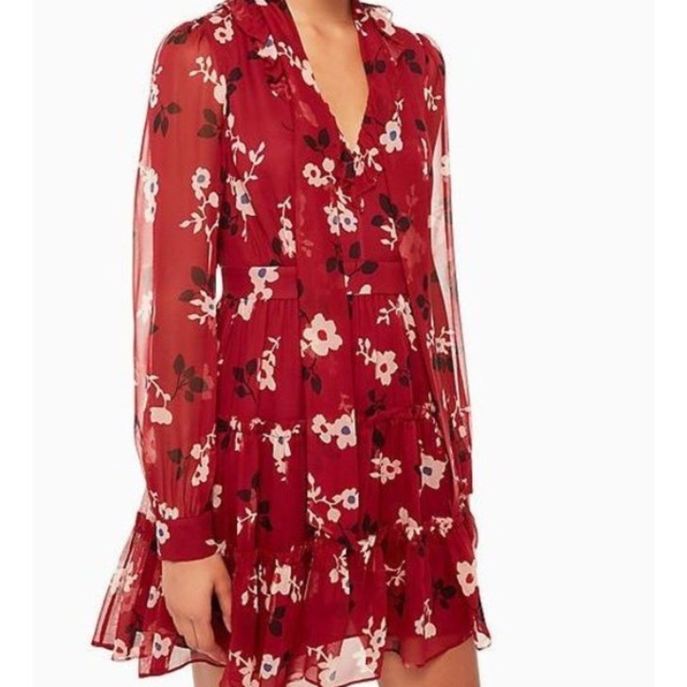 Kate Spade Floral Red Dress